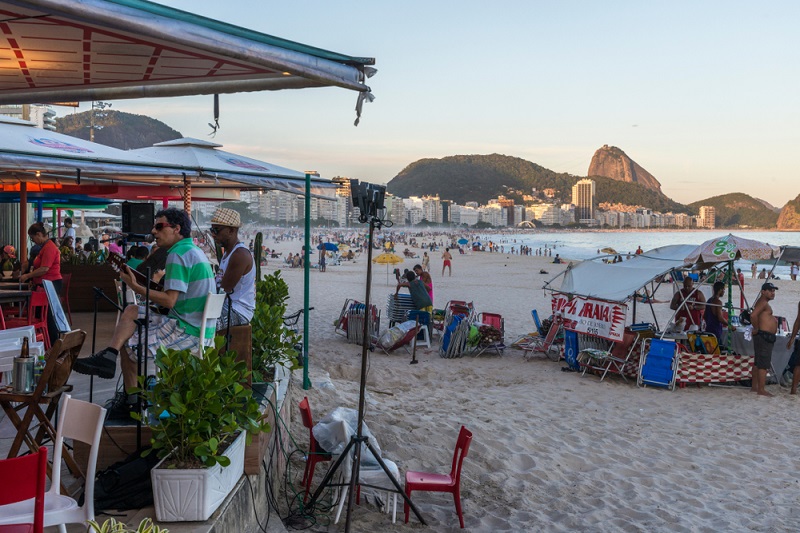 Praia de Copacabana, no Rio de Janeiro.