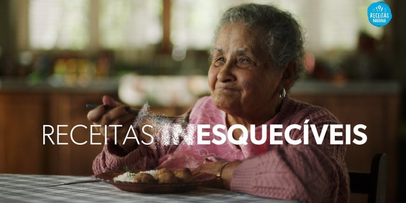 Imagem da campanha Receitas Inesquecíveis. Imagem para ilustrar a matéria sobre Nestlé lança campanha sobre conscientização do Alzheimer.