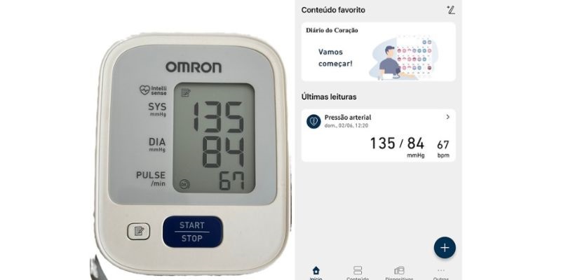 Medidor de pressão arterial possibilita acompanhar informações