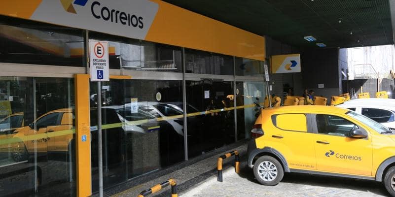 Uma agência dos Correios, ilustrando a matéria sobre como solicitar o auxílio doença pelos Correios.