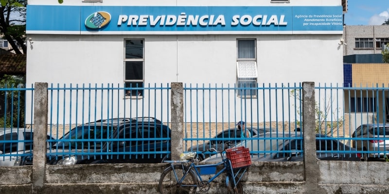 Fachada da Previdência Social. Imagem para ilustrar a matéria sobre a pressão sobre o BPC.