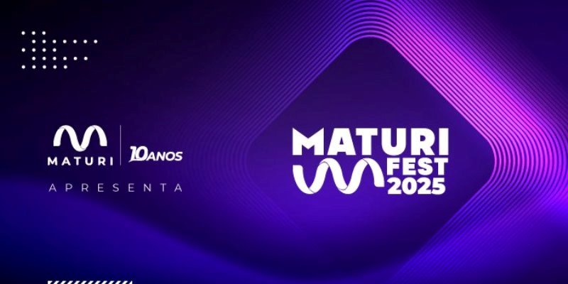 Imagem oficial da divulgação do MaturiFest 2025 escrito também 