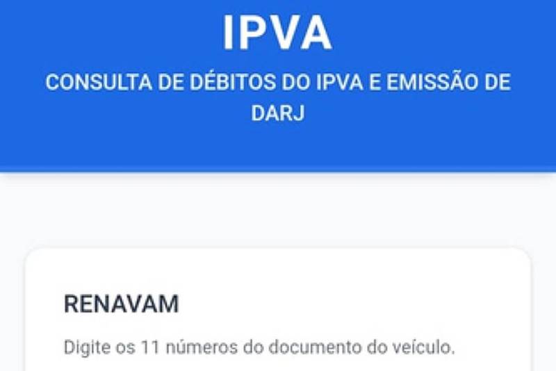 Site falso que pede pagamento do IPVA orienta a vítima a informar o Renavam, ilustrando a matéria sobre o golpe do falso desconto no IPVA - Reprodução Kaspersky