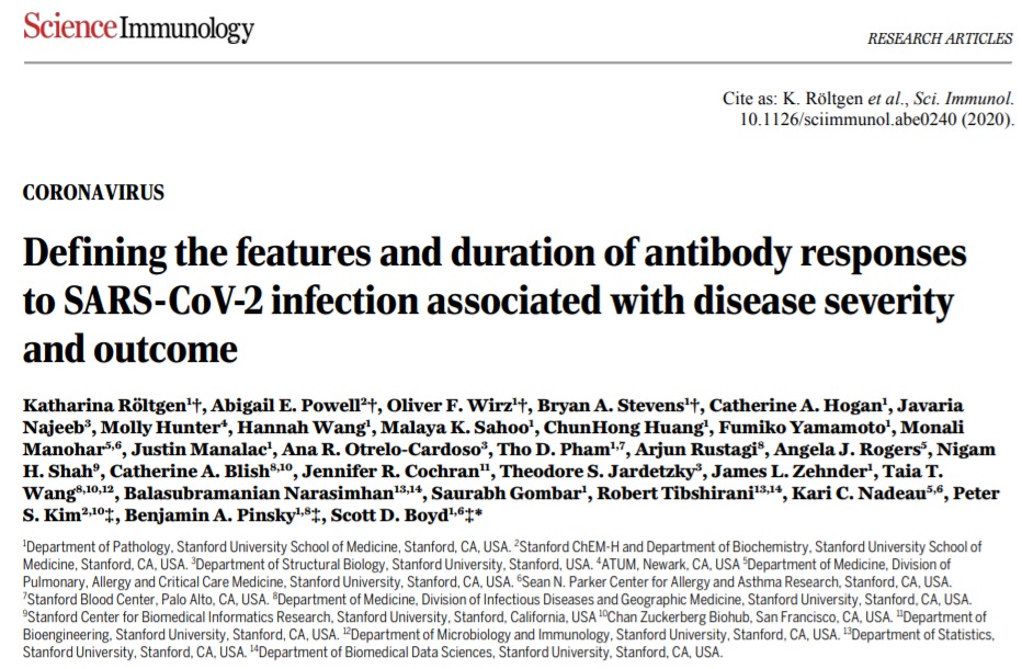 Estudo analisou a resposta imune da Covid-19